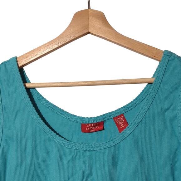 NWT Valerie Stevens Light Blue Tank Top – 2X! 💙 0124 - Picture 3 of 8